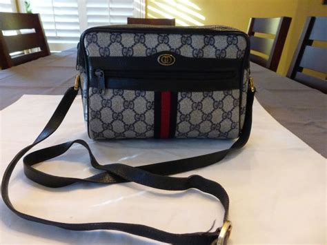 gucci vintage messenger purse|authentic vintage gucci purses.